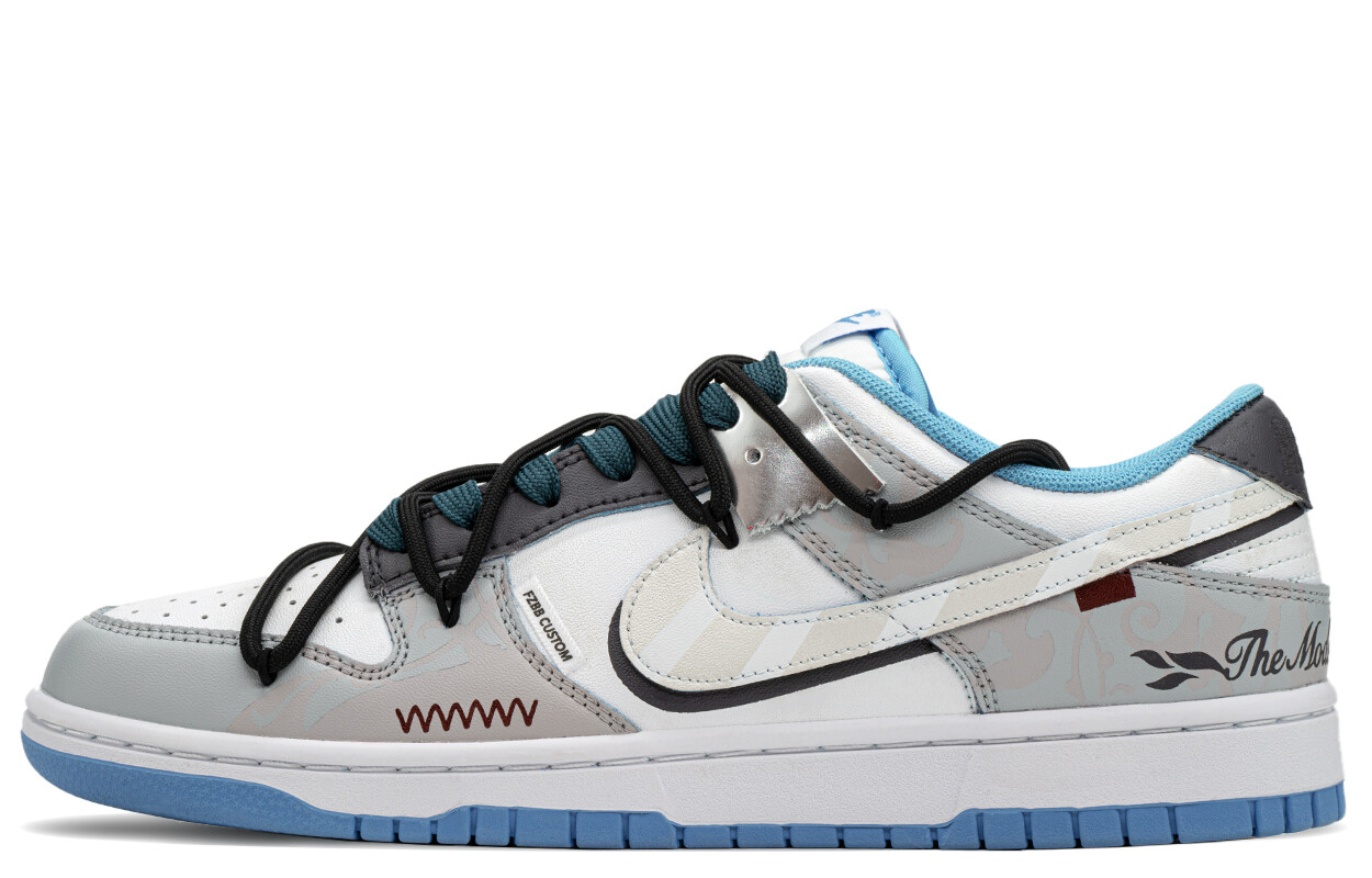 

Кроссовки Nike Dunk Skateboarding Shoes Unisex Low-top Gray/Silver, серый