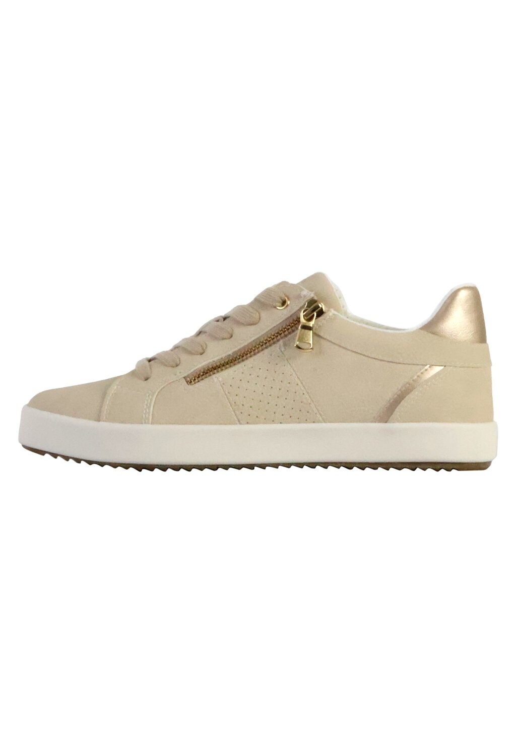 

Низкие кроссовки Basket À Lacets Blomiee Geox, цвет blanc cassé or