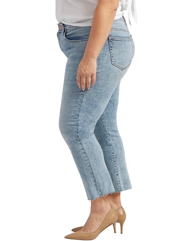 

Джинсы Jag Jeans Plus Size Ruby Mid-Rise Straight Cropped Jeans, цвет Nomadic Blue
