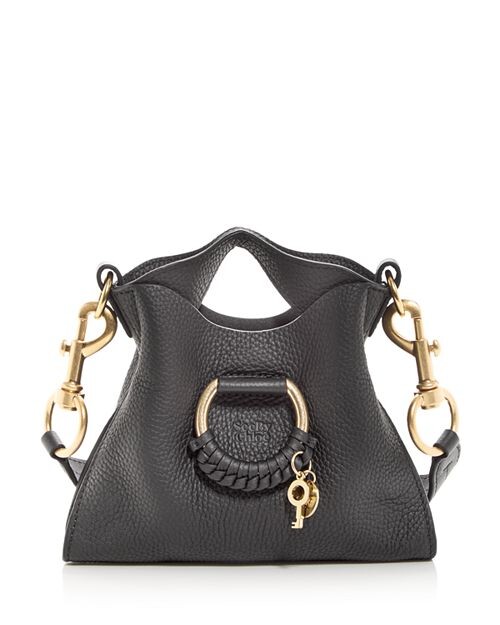 

Мини-кожаная сумка через плечо Joan See by Chloé, цвет Black