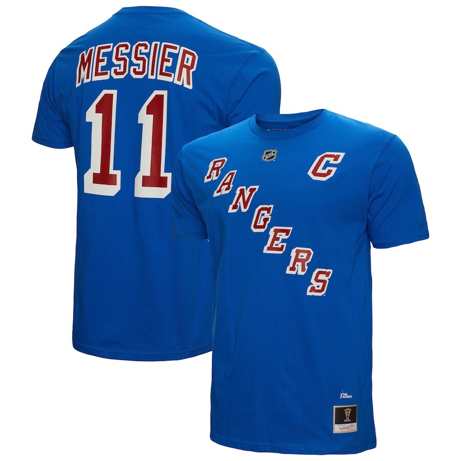 

Футболка с коротким рукавом Mitchell & Ness New York Rangers, синий