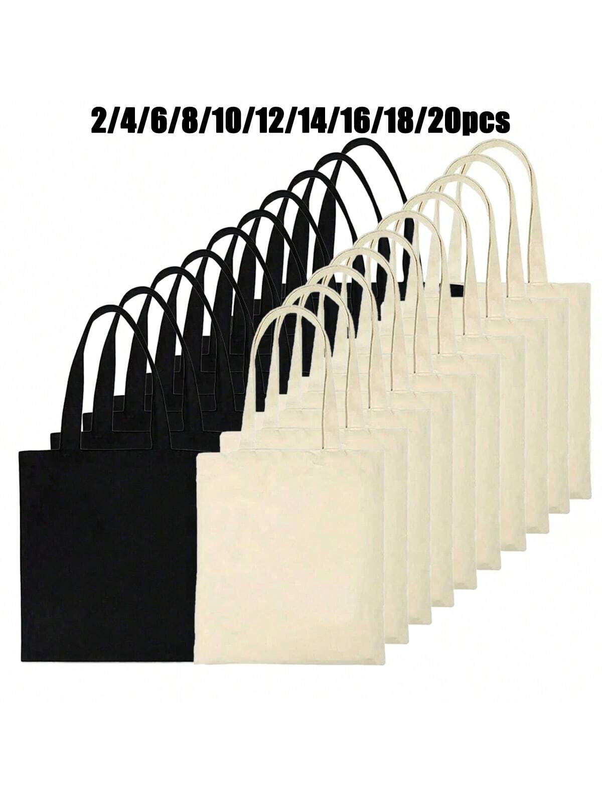 Сублимационные сумки-тоут Сублимационные пустые холщовые сумки-тоут для украшения и продуктовые сумки ручной работы своими руками, черное и белое сверло ступенчатое барс 72361 по металлу 4 6 8 10 12 14 16 18 20 мм р6м5 шестигр хвостовик