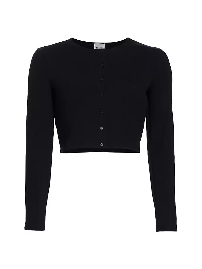 

Вязаный кардиган Lauren Crop II Leset, черный