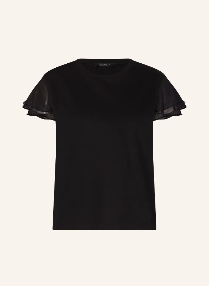 

Футболка isabel с воланами Allsaints, черный