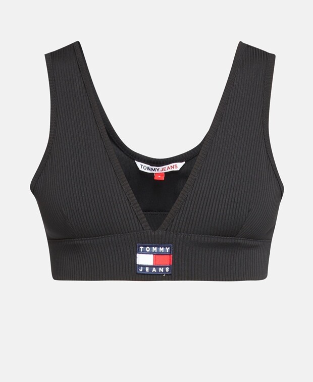 

Укороченный топ Tommy Hilfiger, черный
