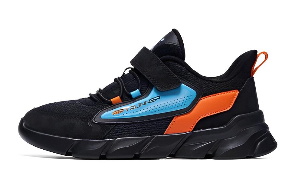 

Детские кроссовки GS Low-top черные/синие Qiaodan, черный/синий