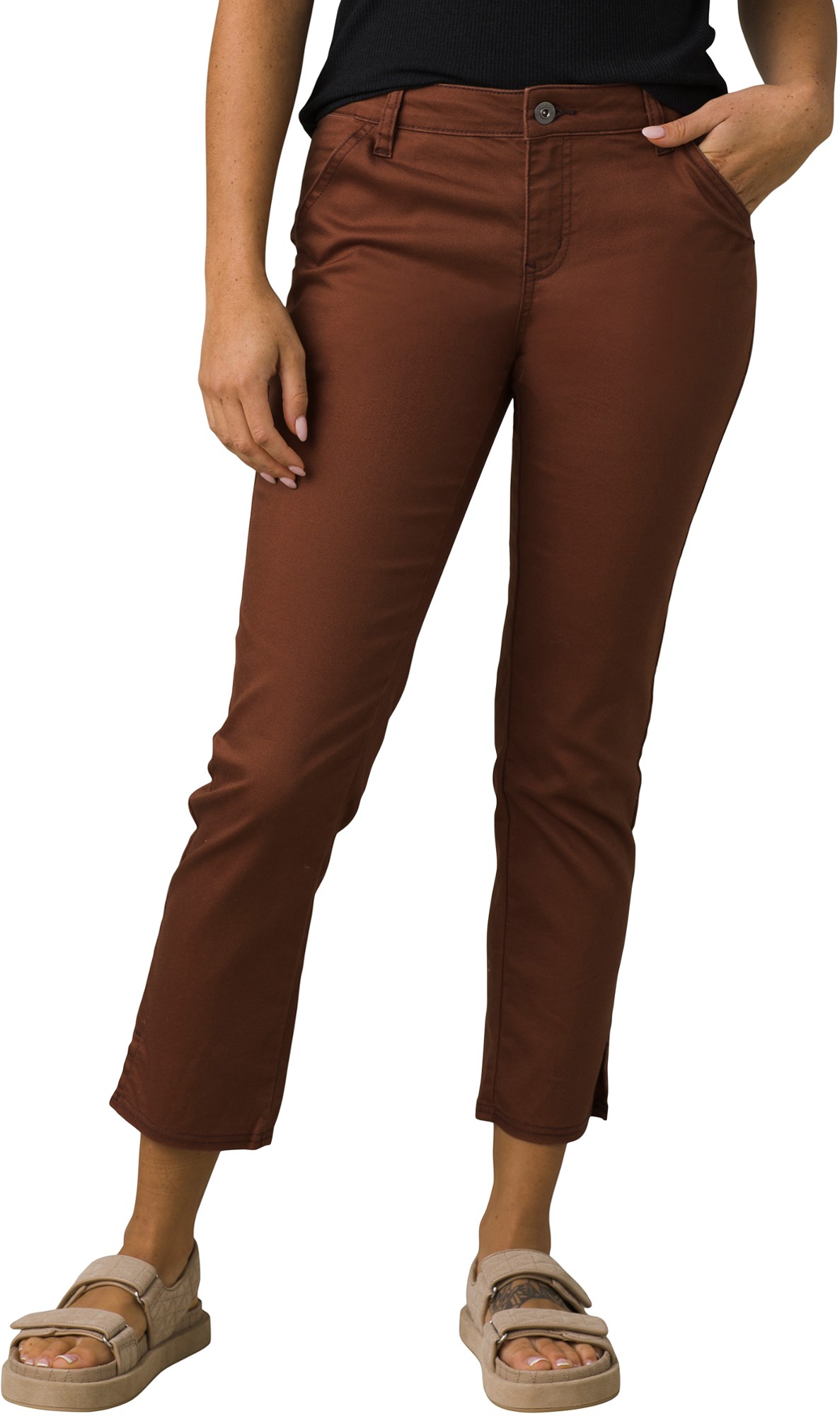 Укороченные брюки-чиносы Kayla – женские prAna, коричневый