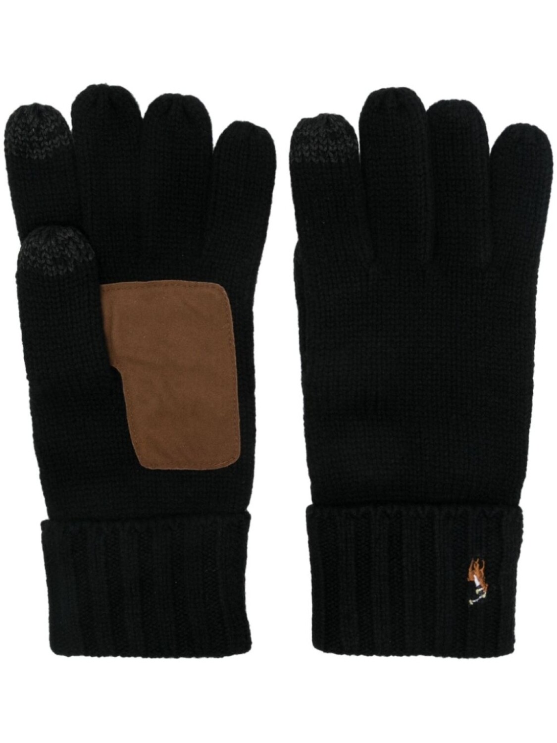

Перчатки из мериносовой шерсти Polo Ralph Lauren, черный