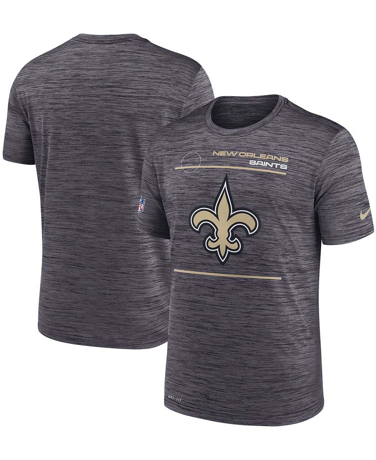 

Мужская черная футболка New Orleans Saints Sideline Velocity Legend Performance Nike, Черный