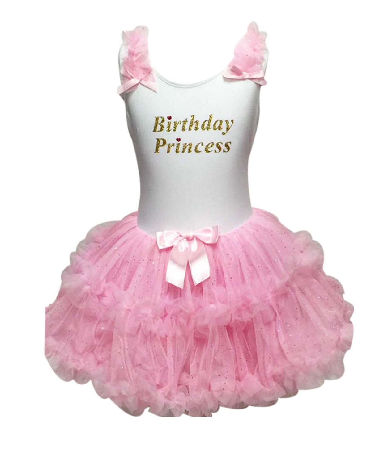 Платье принцессы с рюшами на день рождения для маленьких девочек Popatu 1 шт искусственное печенье смешное милое реалистичное украшение для волос подарки для девочек платье на день рождения
