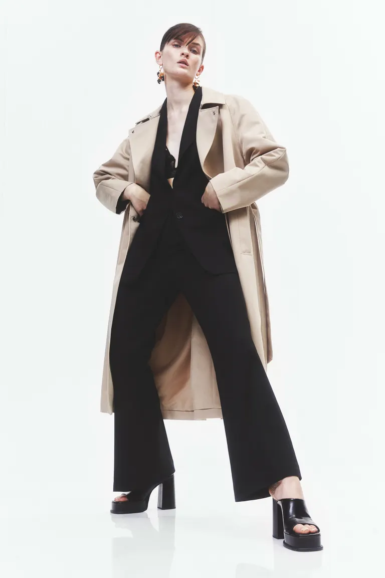 

Расклешенные элегантные брюки H&M, черный