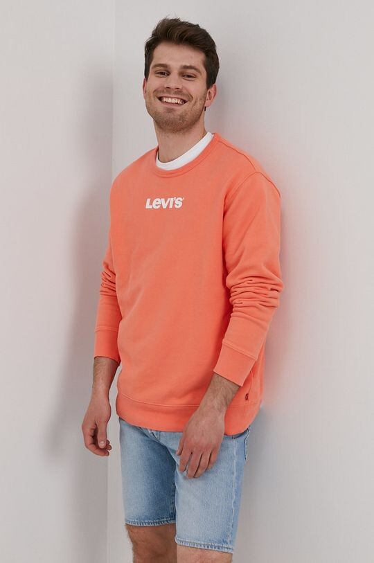

Хлопковая толстовка Levi's, оранжевый