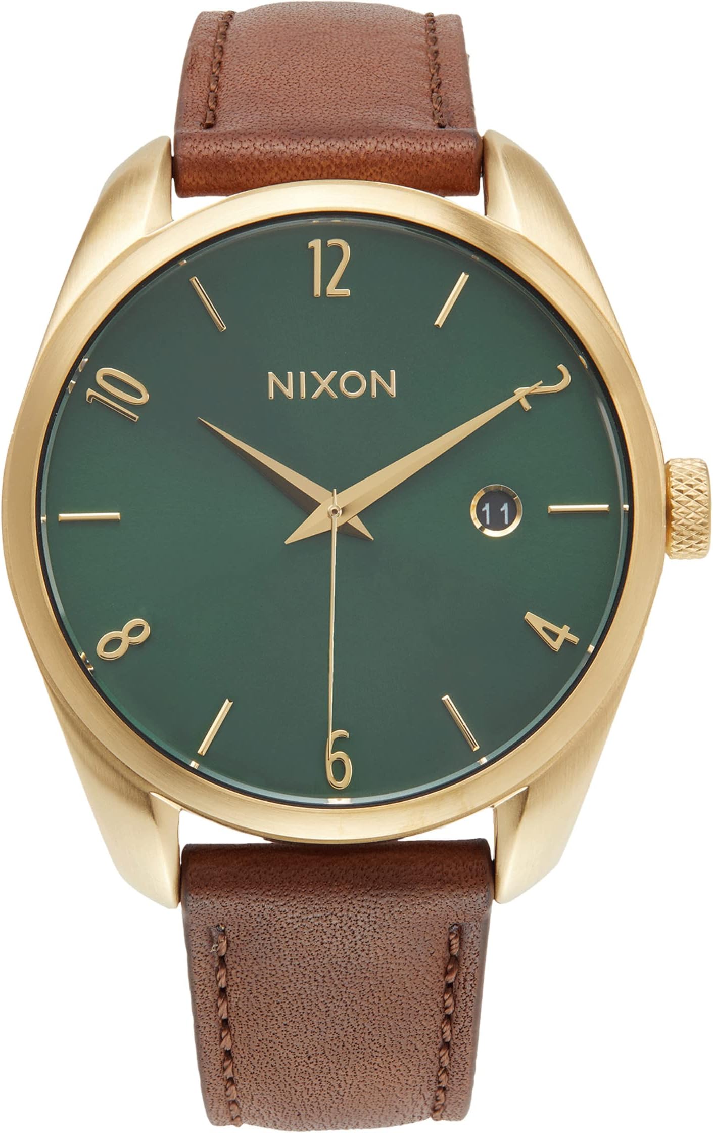 

Часы Thalia Leather Nixon, цвет All Gold/Green Sunray