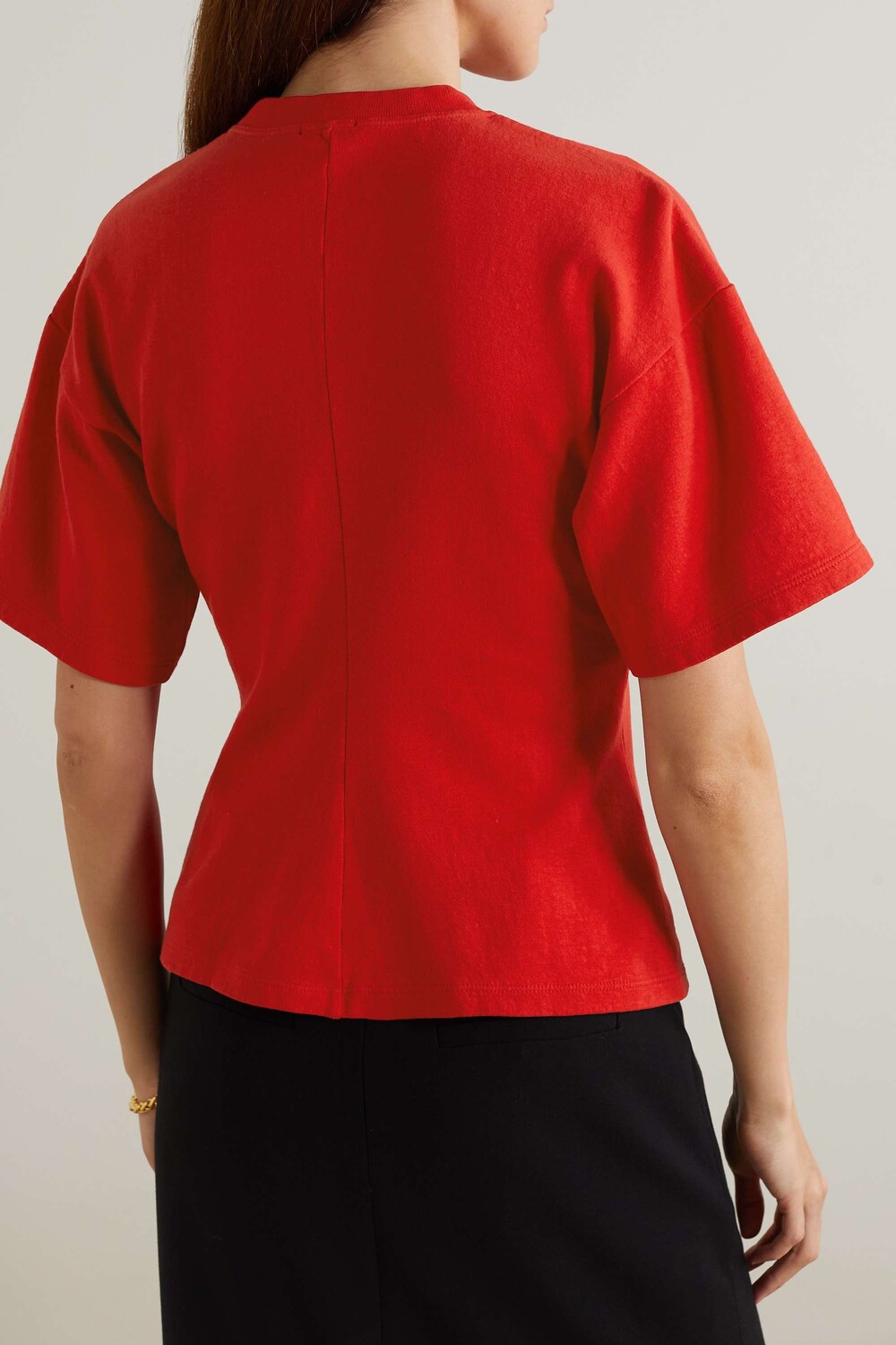

PROENZA SCHOULER Футболка из смесового хлопкового джерси, красный