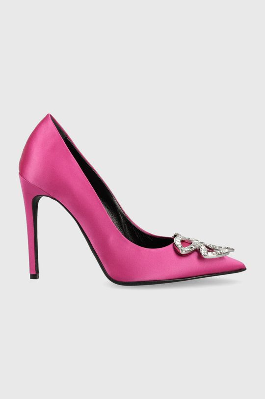 Коралиновые туфли на шпильке Pinko, розовый pinko туфли