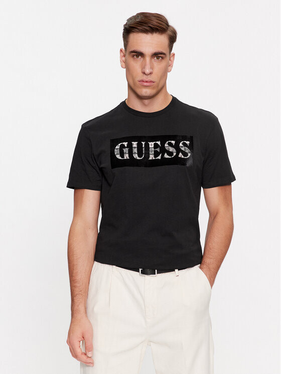 

Футболка узкого кроя Guess, черный