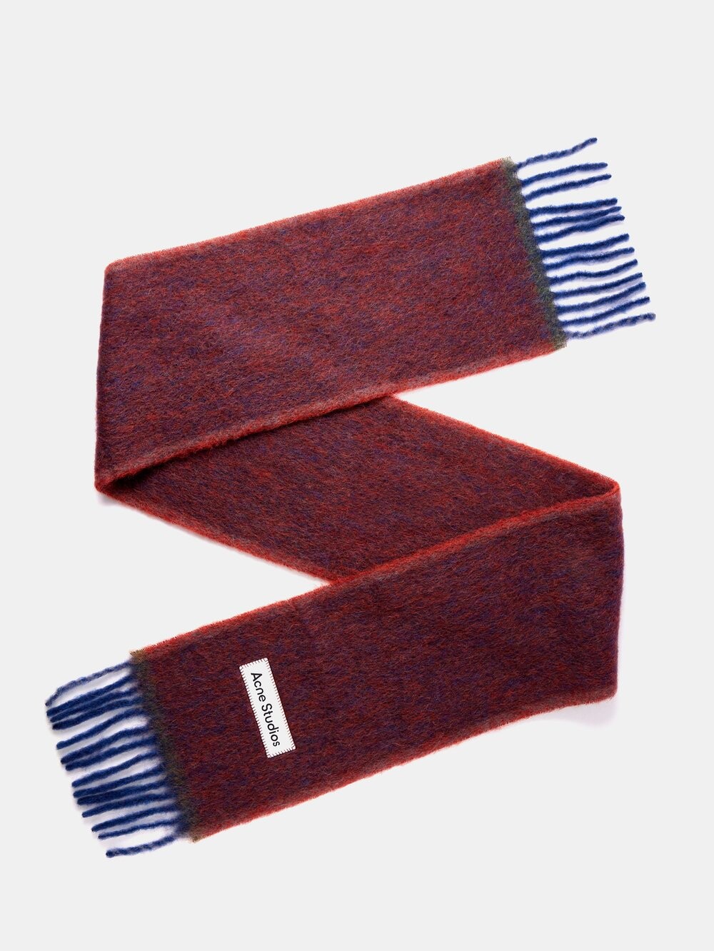 

Шарф vally с бахромой из смесовой шерсти Acne Studios, мультиколор