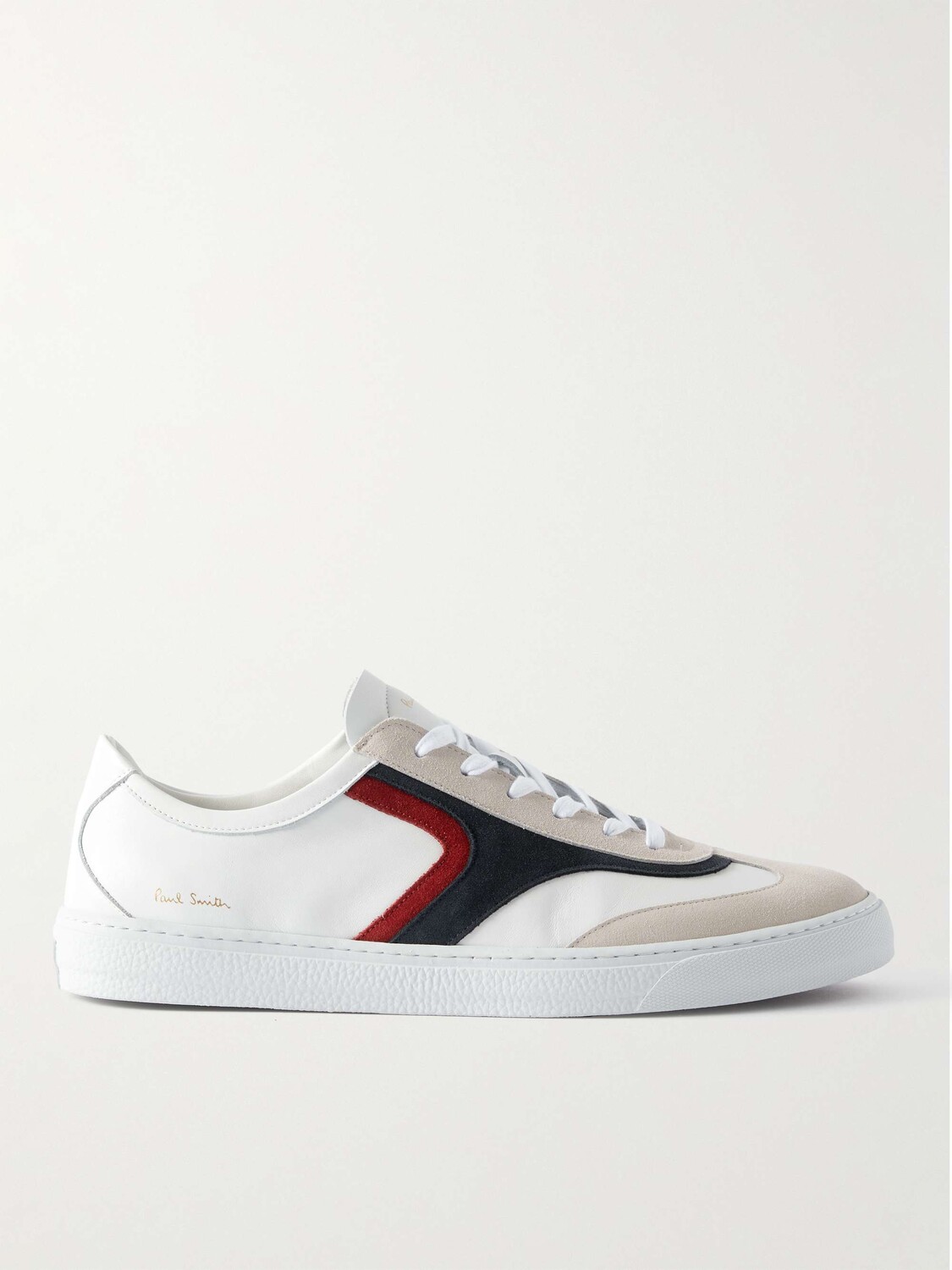 

Кожаные кроссовки с замшевой отделкой PAUL SMITH, белый
