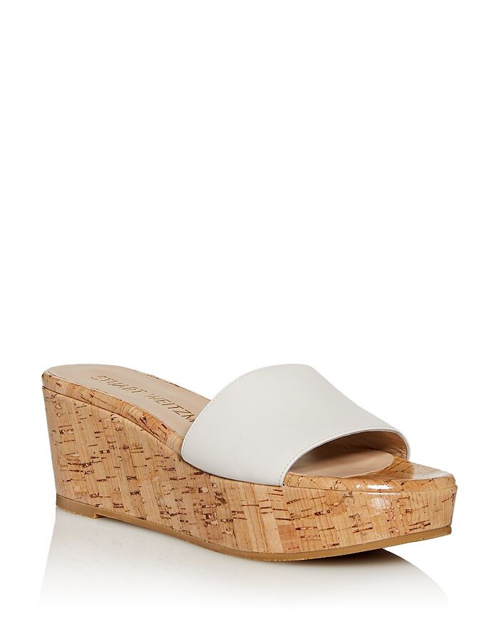 

Женские летние шлепанцы на платформе на танкетке Stuart Weitzman