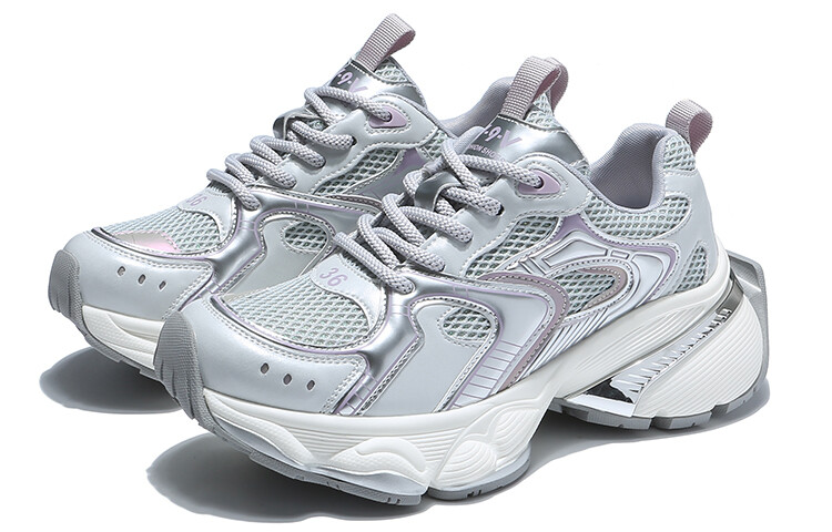 

Кроссовки женские толстые низкие Bded, цвет Silver White