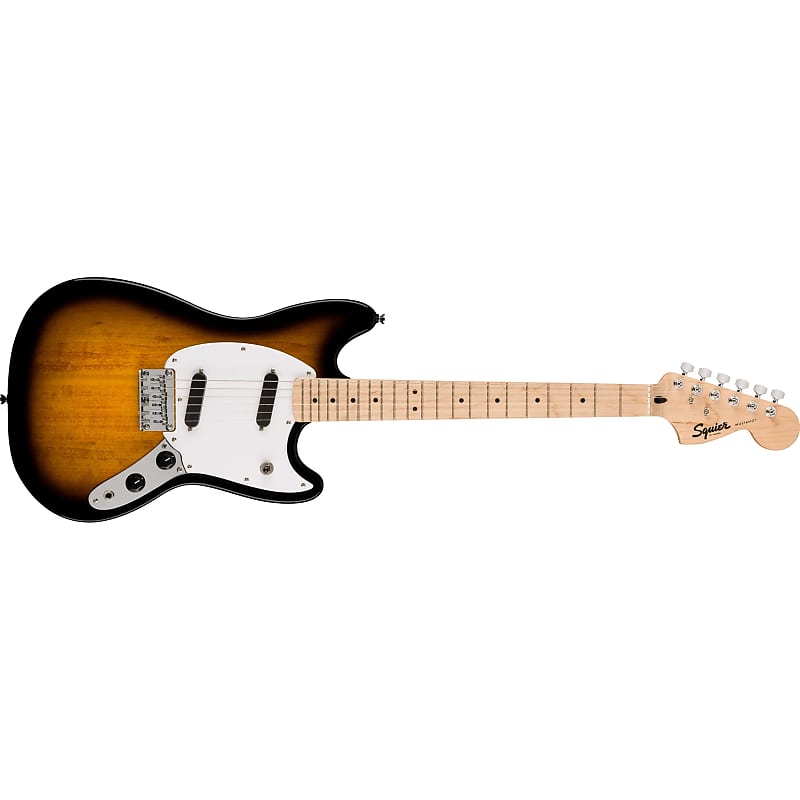 Электрогитара Squier Sonic Mustang Guitar, Maple Fingerboard, White Pickguard, 2-Color Sunburst