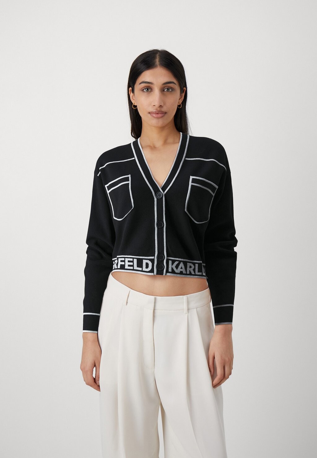 

Кардиган KARL LAGERFELD, черный