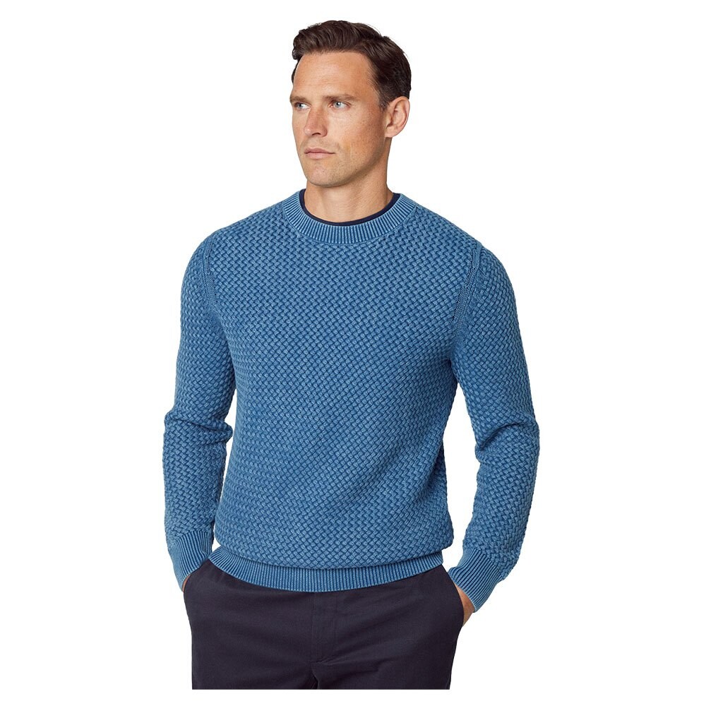 

Свитер Hackett Basketweave, синий