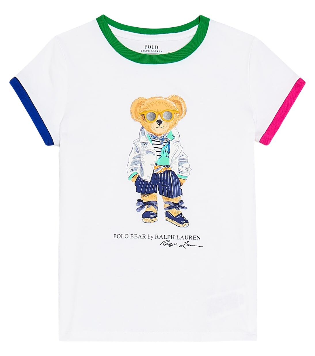 

Футболка polo bear из хлопкового джерси Polo Ralph Lauren Kids, белый