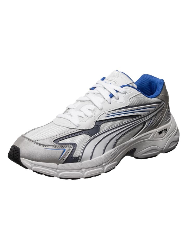 

Кроссовки на шнуровке Puma, цвет feather grey/royal sapphire