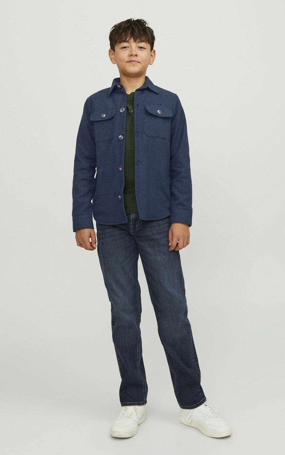 

Рубашка MELIERTES Jack & Jones Junior, цвет navy blazer