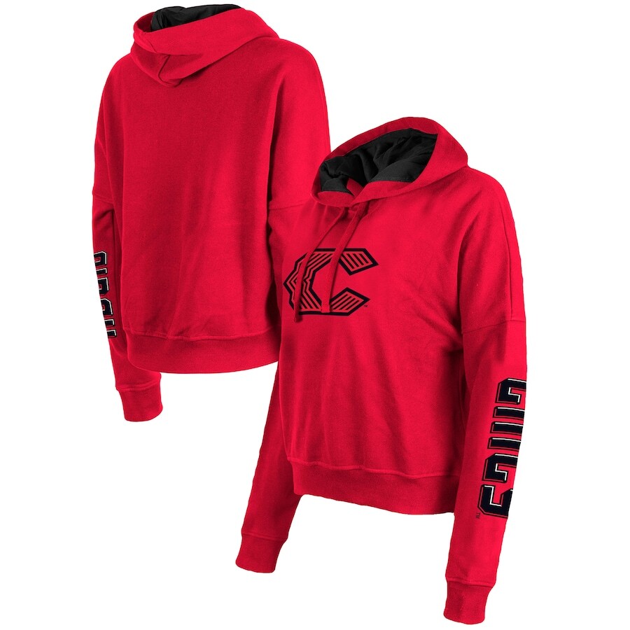 

Пуловер с капюшоном New Era Cincinnati Reds, красный