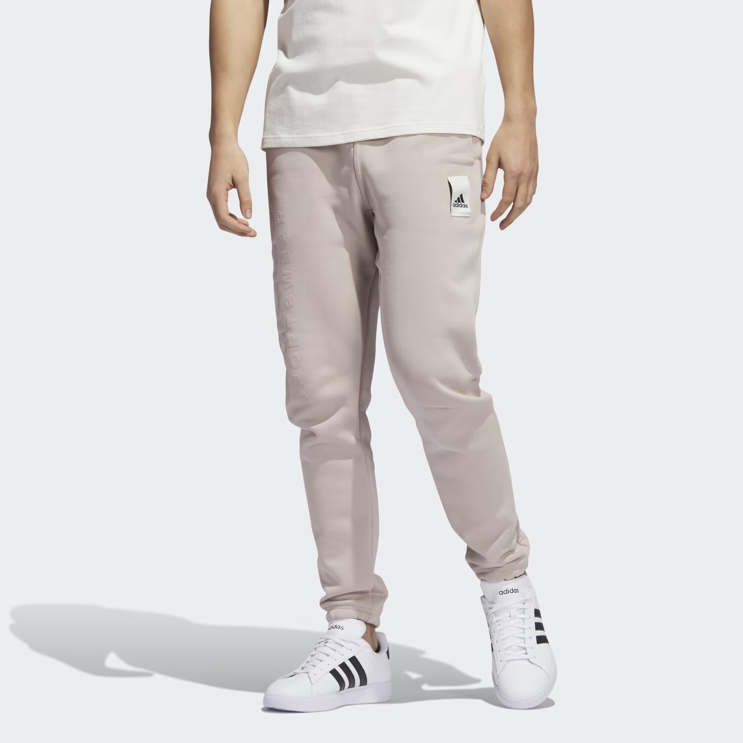 

Флисовые брюки для отдыха Adidas, цвет Wonder Taupe