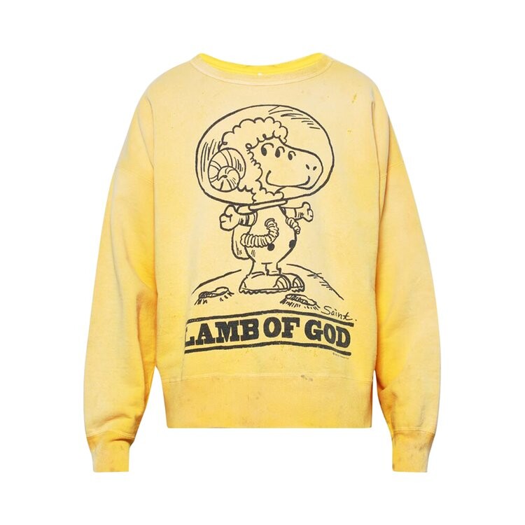 

Толстовка Saint Michael Roundneck Graphic Sweatshirt, желтый