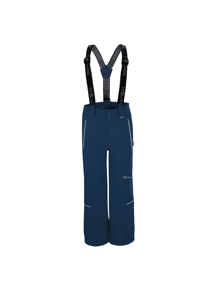 

Лыжные брюки Trollkids slim fit Holmenkollen, цвет mystic blue