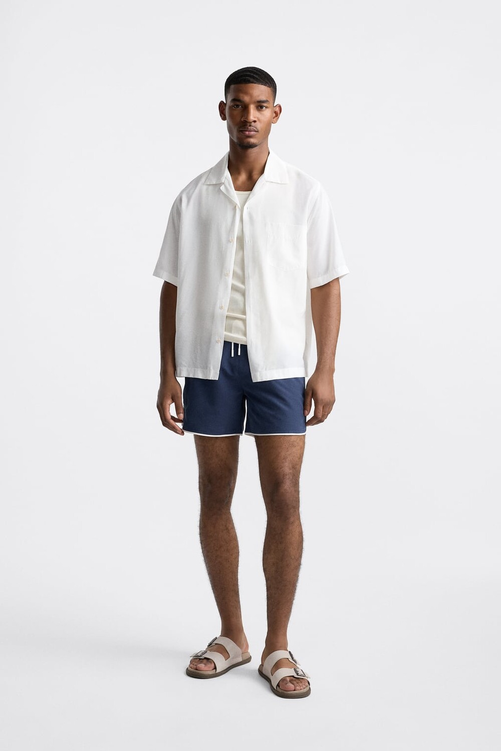 

Шорты для плавания карго ZARA, синий