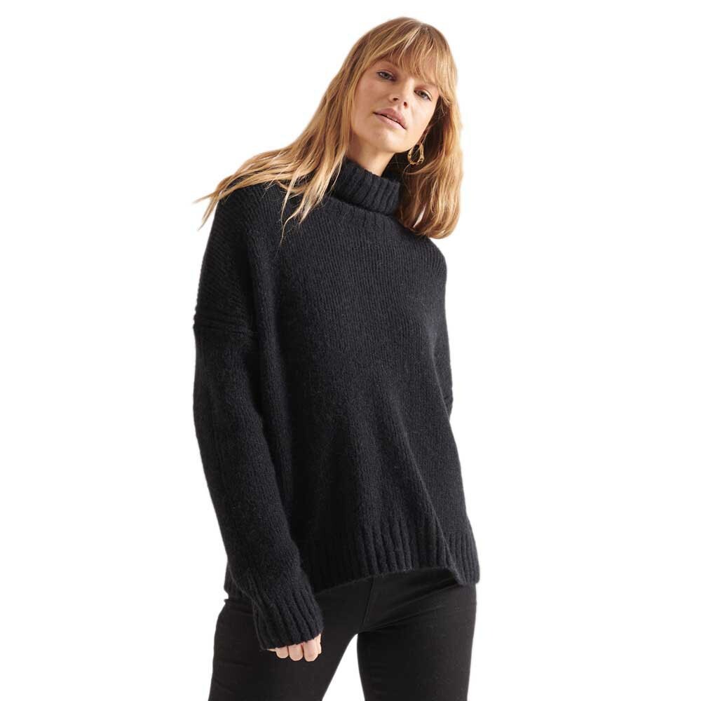 

Свитер Superdry Studios Chunky Roll Neck, черный