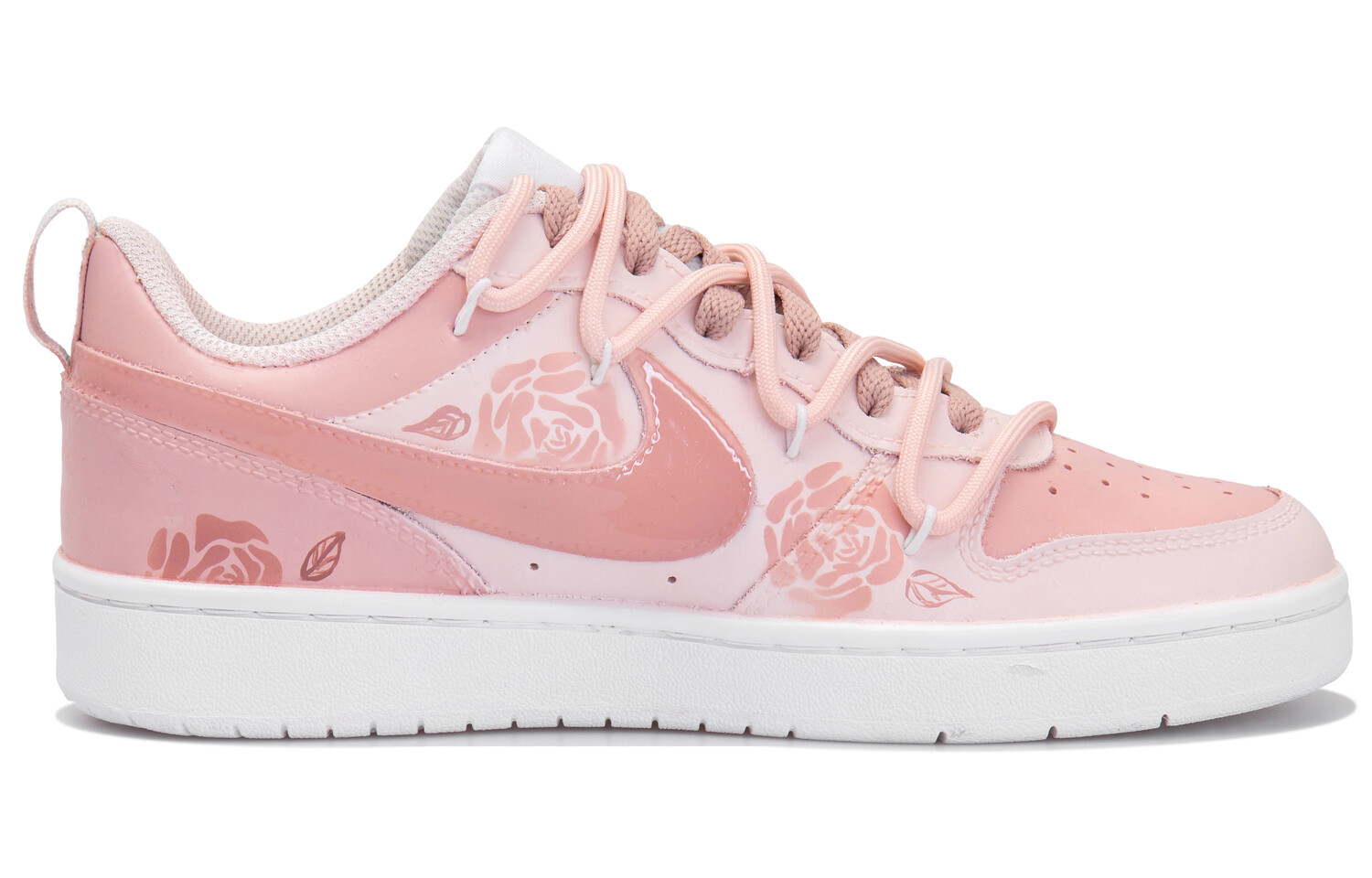 

Кроссовки Nike Court Borough Skateboarding Shoes Women's Low-top White/pink, розовый