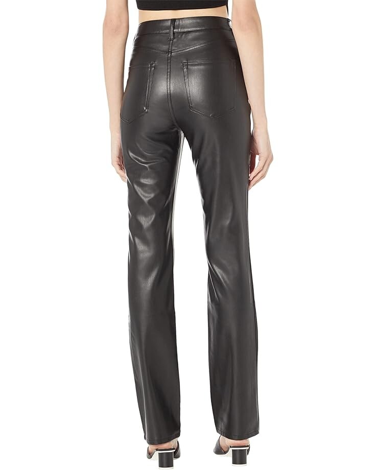 

Брюки AFRM Heston Vegan Leather High-Rise Straight Leg, цвет Noir