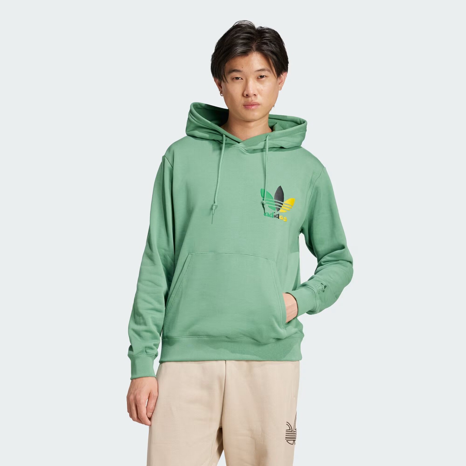 

Спортивная толстовка с капюшоном для тренировок Adidas, цвет Preloved Green