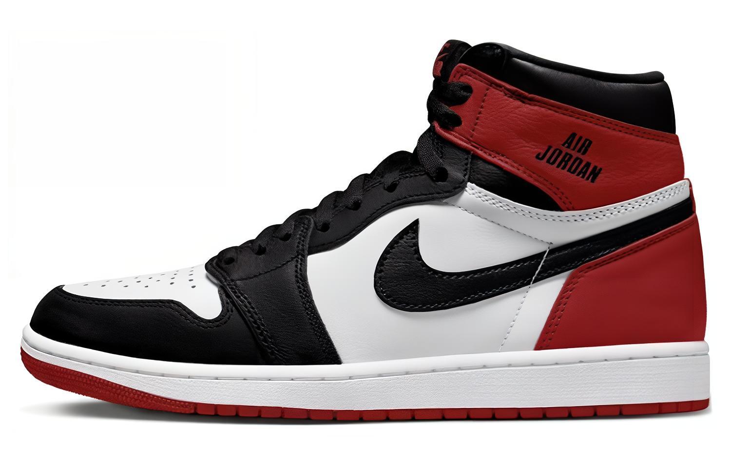 

Кроссовки Air Jordan 1 Retro High OG 'Black Toe Reimagined', красный