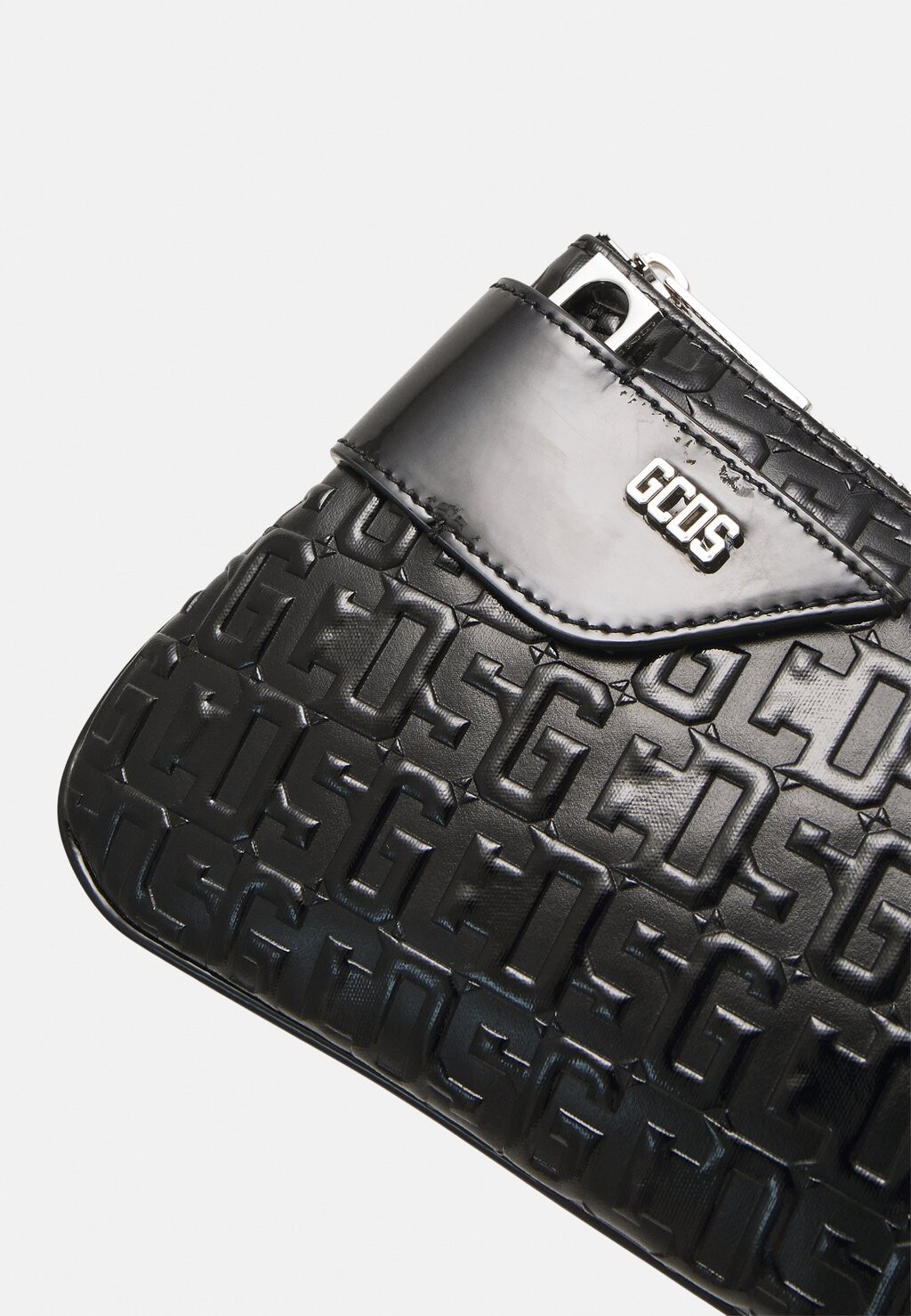 

Большая сумка COMMA NOTTE PATENT MONOGRAM BAG GCDS, черный