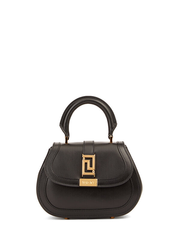 

Черная женская кожаная сумка greca goddess mini Versace