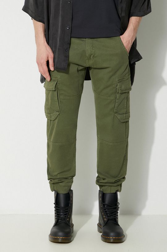 Армейские брюки Alpha Industries, зеленый спортивные брюки из хлопка alpha industries бежевый