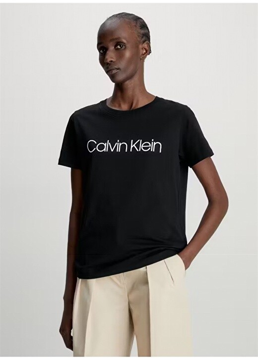 

Черная женская футболка Calvin Klein Jeans, Черный