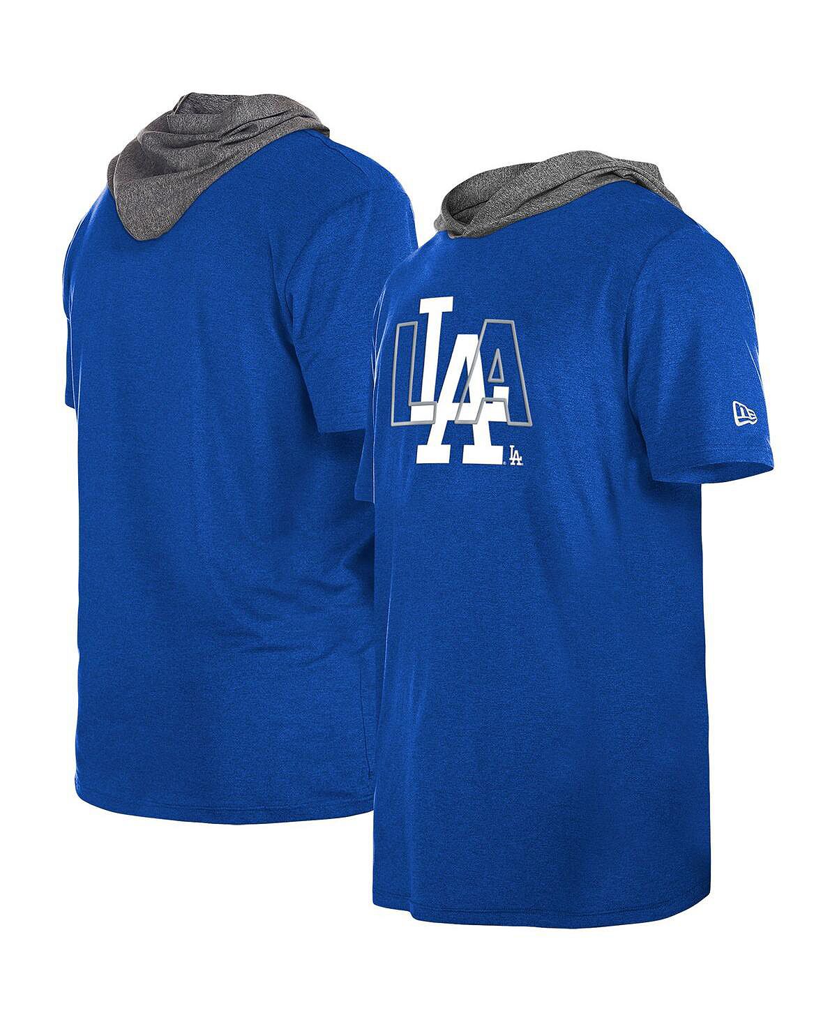 Мужская футболка с капюшоном Royal Los Angeles Dodgers Team New Era