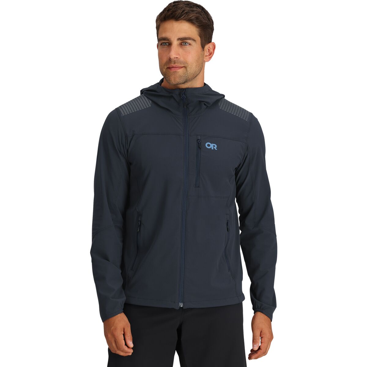 Куртка ferrosi с капюшоном и принтом duraprint Outdoor Research, синий мужские брюки ferrosi outdoor research – 30 дюймов