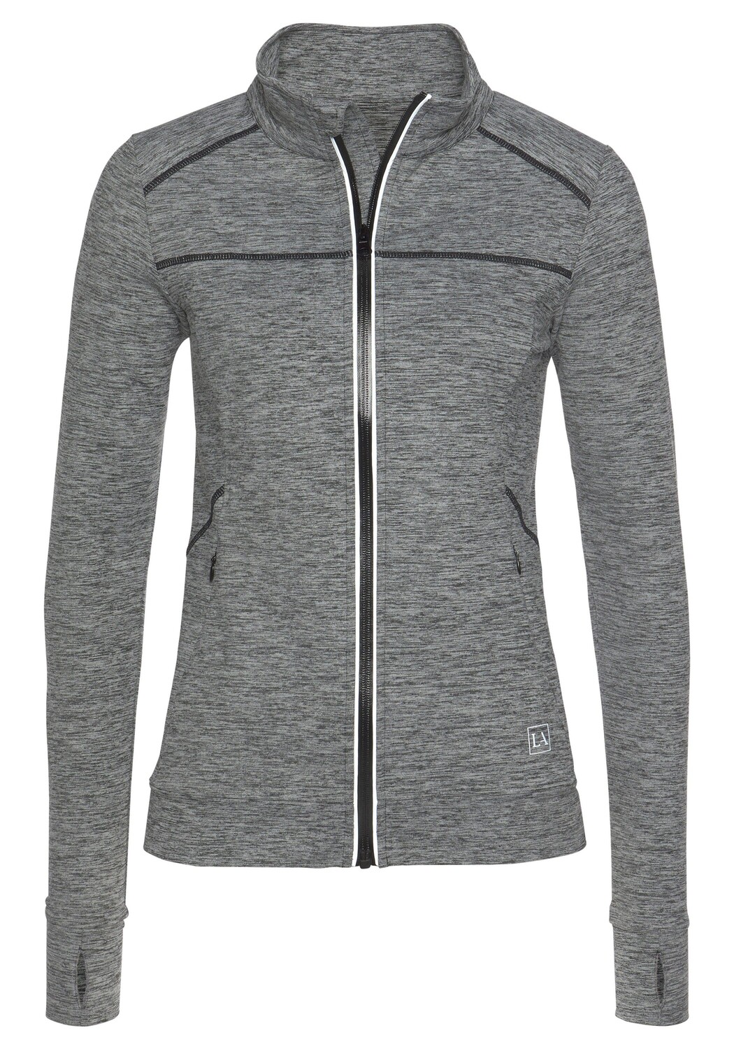 

Спортивная куртка LASCANA ACTIVE Funktionsjacke, цвет anthrazit-meliert