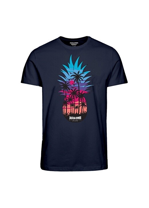 

Однотонная мужская футболка с круглым вырезом Jack & Jones