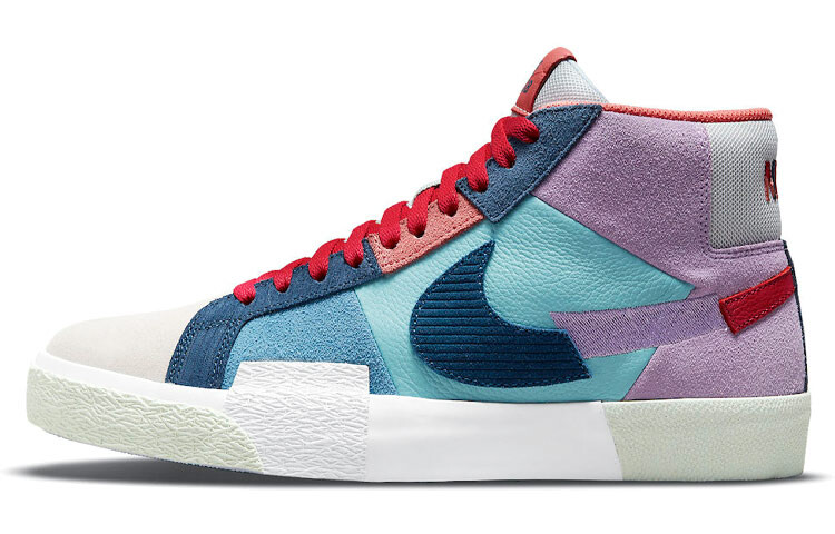 

Nike Blazer Mid синий с мозаикой