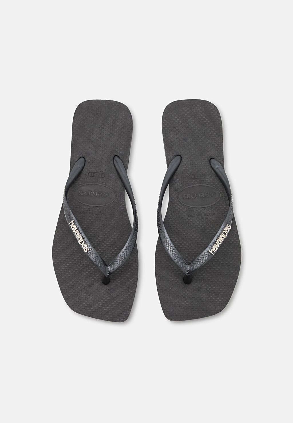 

Шлепанцы SQUARE LOGO METALLIC Havaianas, цвет black/silver